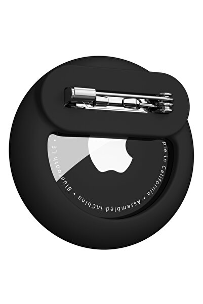 Choice1 جراب أسود مخفي من السيليكون لحمل دبوس الأمان لجهاز تتبع Airtag Air Ta...