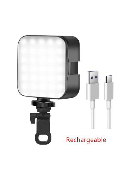 Choice1 نسخة قابلة لإعادة الشحن، مصباح LED محمول للتصوير الذاتي، مزود بفلاش ح...