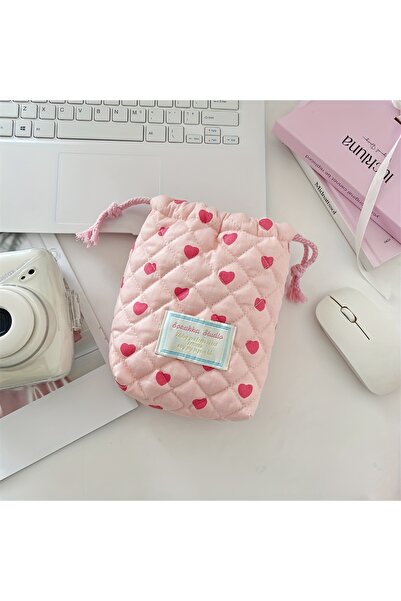 Choice4 حقيبة مكياج حمراء لطيفة برباط، حقيبة تخزين للكاميرات (CCD وبولارويد)،...