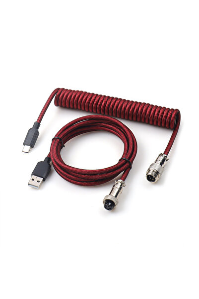 Choice كابل بيانات من النوع C من سلسلة 【LANO】GX12 بطول 1.5 متر، أحمر وأسود، م...