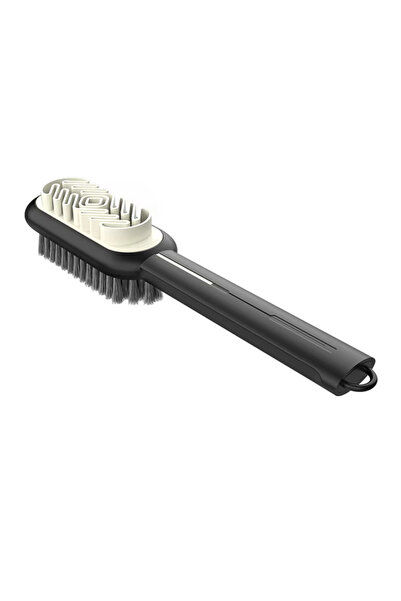 Choice1 فرشاة تنظيف جلد سويدي ذات المقبض الطويل من حذاء رياضي ، لون أسود وذهب...