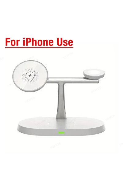 Choice شاحن لاسلكي مغناطيسي ثلاثي الوظائف من فيكيفون لأجهزة آيفون 16 و15 و14،...