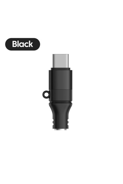 Choice محول صوت رقمي تناظري (DAC) صغير أسود من النوع C إلى 3.5 ملم لسماعات ال...