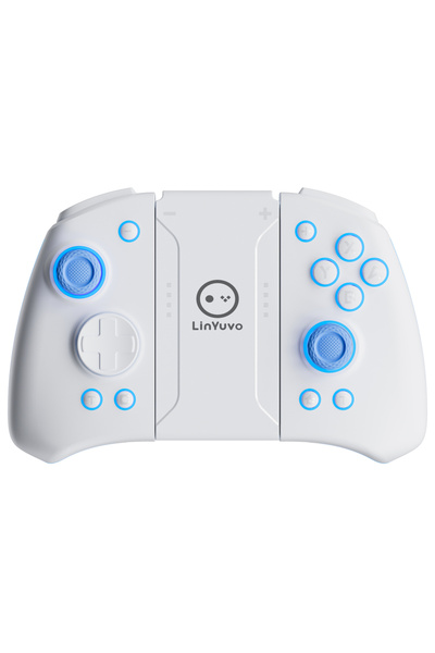 Choice4 وحدة تحكم ألعاب LinYuvo KS33 باللونين الأبيض والأزرق لأجهزة Switch و ...