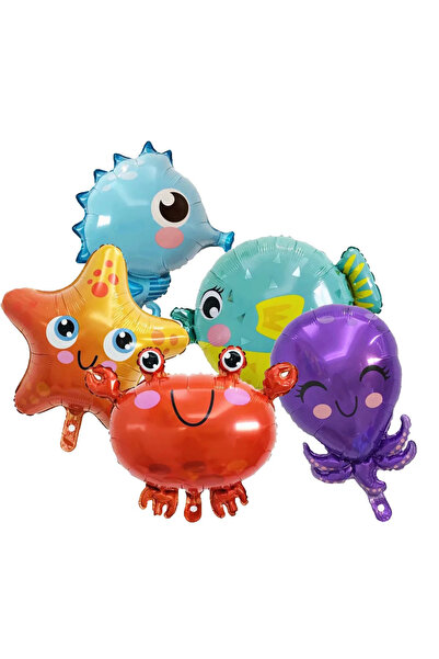 Choice Other Other HG9118 5Pcs Cute Sea Animal Foil Ballo Fish topus Sea Hors...