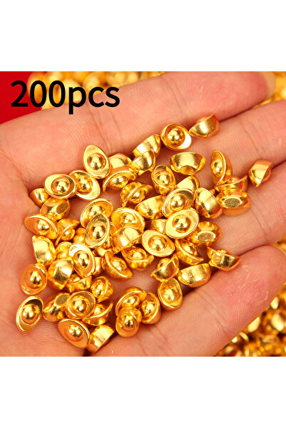 Choice1 200 قطعة أو 50/200 قطعة من زينة سبائك الذهب، زينة لجمع الثروة، أواني ...