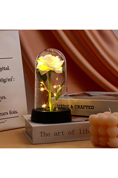 Choice وردة بيضاء، وردة حمراء، زهور اصطناعية، هدية إبداعية لعيد الحب وعيد الأ...