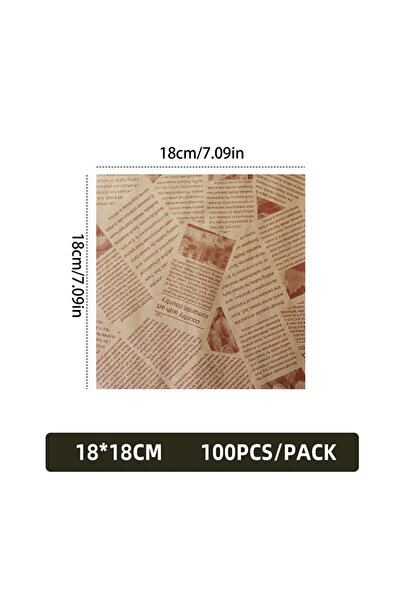 Choice1 100 قطعة 1818 50/100 قطعة ورق مقاوم للزيت لتغليف السندويشات والبرغر و...