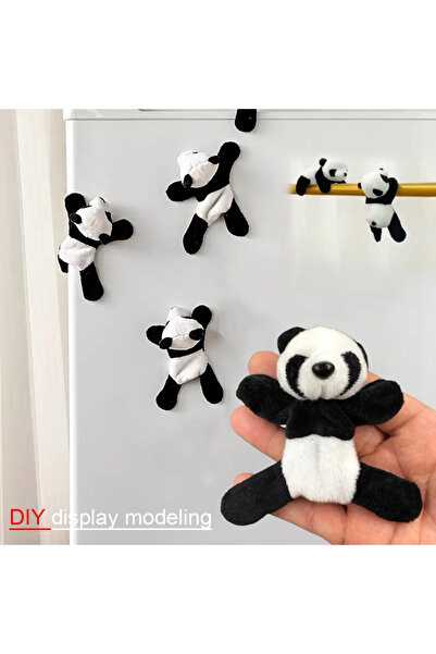 Choice1 ديكور باندا كرتوني أبيض - 3 قطع، 1/3/5 قطع، مجسمات حيوانات لطيفة لتزي...