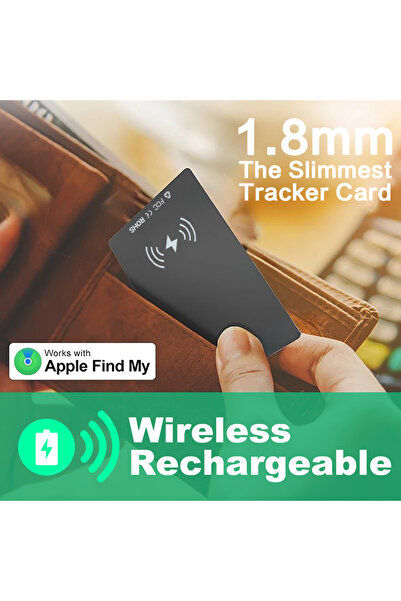 Choice black Wallet Anti-loss Card Lation Tracking Smart Tag with iPhone Find...