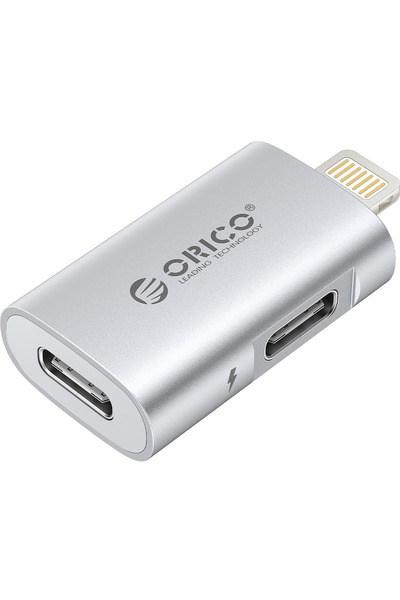 Choice محول Orico الفضي USB C OTG بقدرة 27 واط للشحن ونقل البيانات والصوت، مت...