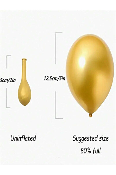 Choice19 50pcs 5inch Gold 30/50/100pcs,5inch Metallic Gold Ballo,For Balloon ...