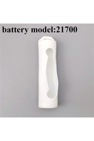 Choice8 1pc Silicone Case white-21700 1PC 18650 21700 Battery Silicone Sleeve...