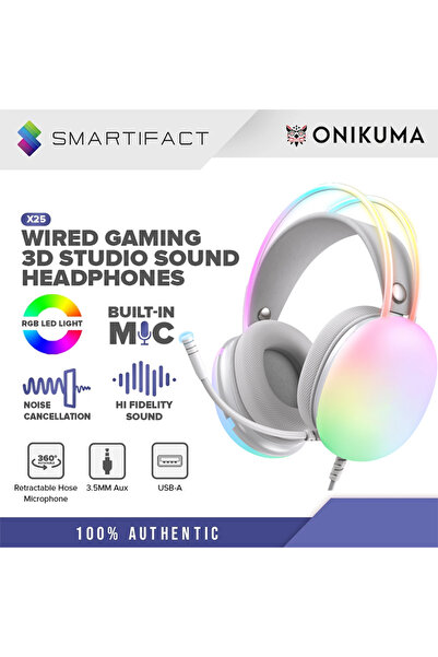 Choice سماعة ألعاب أونيكوما X25-Neutral مع ميكروفون لأجهزة PS4 و PS5 و Xbox O...