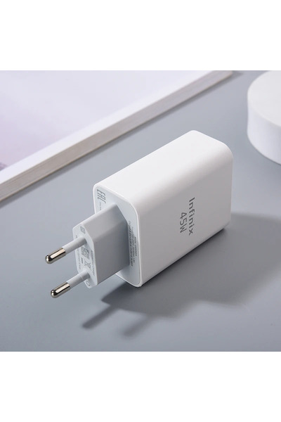 Choice1 شاحن USB فائق السرعة بقوة 45 واط، مخصص لأجهزة إنفينيكس نوت 40 و30 وبر...