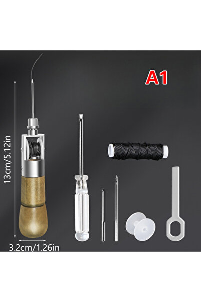 Choice A1 1 Pc Leather Hand Stitcher Set DIY Hand Sewing Awl Thread Kit Craft...