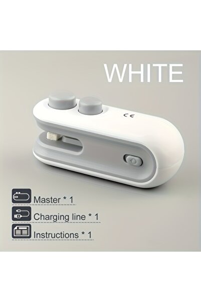 Choice آلة تغليف كهربائية صغيرة محمولة بيضاء، آلة تغليف منزلية قابلة لإعادة ا...