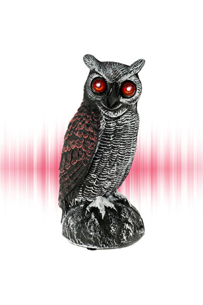 Choice Owl New Solar Owl Scare Bird Control Devices Waterproof Garden Fake Ow...