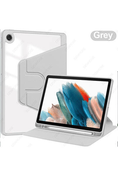choice2 جراب رمادي دوار 360 درجة لجهاز تاب A8 مقاس 10.5 بوصة إصدار 2021 (SM-X...