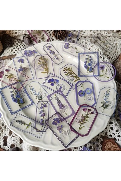 Choice4 ملصقات إطار نباتات الزهور العتيقة من دي جيانكي، 30 قطعة/عبوة، ديكور إ...