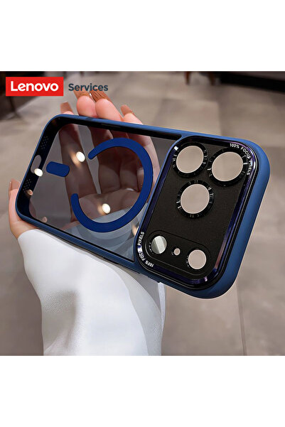 Choice9 حافظات هواتف شفافة من ماركة لينوفو، لون أزرق، متوافقة مع ماج سيف، لها...