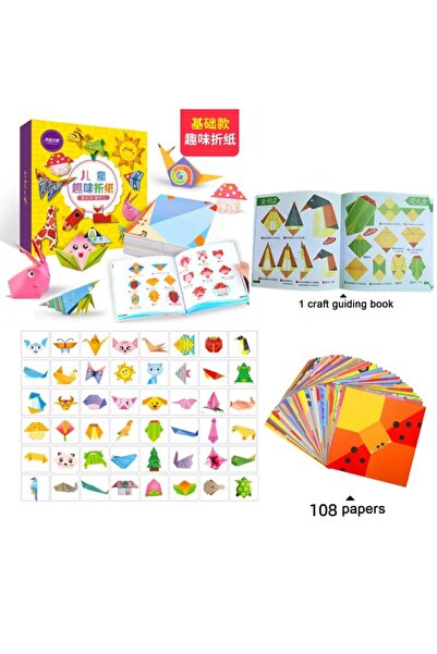 choice2 طقم أوريغامي من النمط أ، ١٠٨ ورقة، ٣٠/١٠٨ ورقة، كتاب إرشادي لفن طي ال...