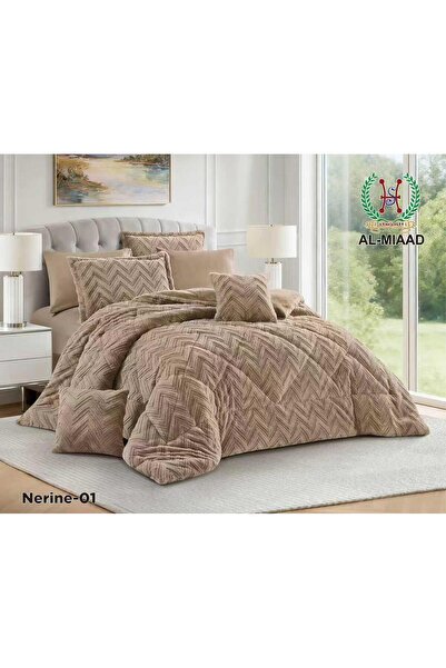 ALMIADD Nirin Winter Rabbit Fur Bedspread (8 Pieces) - Double Size - 230x250