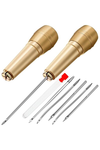 Choice FELE 9Pcs per Handle Awl Kit, Leather Sewing Needle Set, Suitable for ...