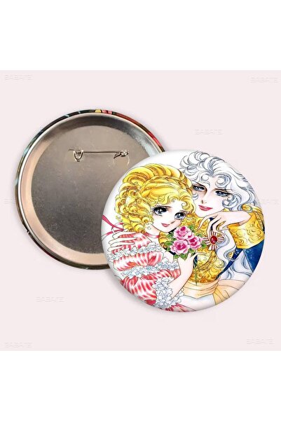 Choice35 دبابيس إبداعية من أنمي وردة فرساي، مقاس 25×25 مم، بتصميم وجوه مبتسمة...