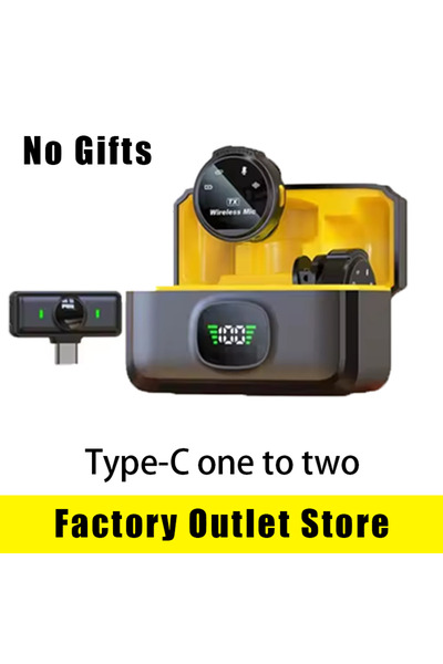 Choice ميكروفون لاسلكي صغير الحجم من النوع C، مزود بمنفذ USB-C، يدعم تقنية بل...