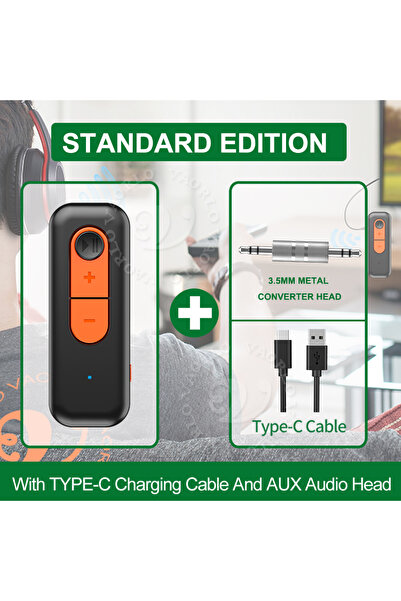 Choice1 جهاز استقبال وإرسال صوت متوافق مع بلوتوث الإصدار القياسي 5.4، مزود بم...