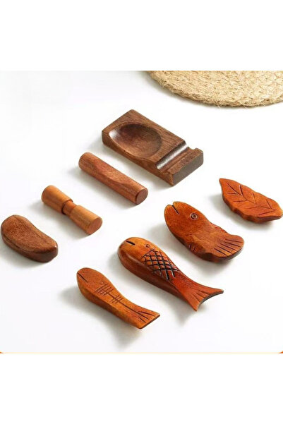 Choice6 8pcs set Chinese-Style Solid Wood Chopstick Rest Holder Creative Home...