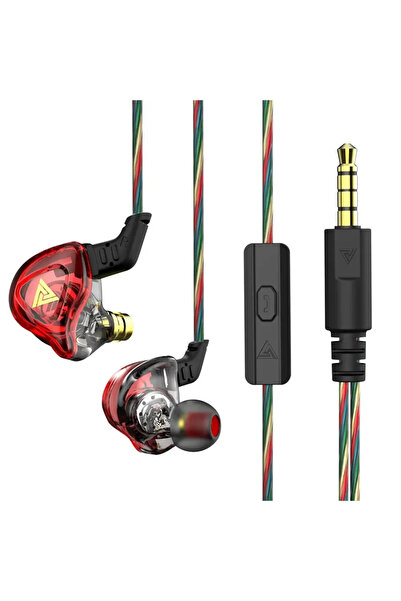 Choice3 Red QKZ AKX HIFI Heavy Bass Transparent Earphones IEM Monitor Level 3...