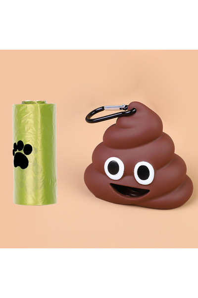 Choice1 موزع حقيبة فضلات الحيوانات الأليفة على شكل براز من B Creative، حامل ح...