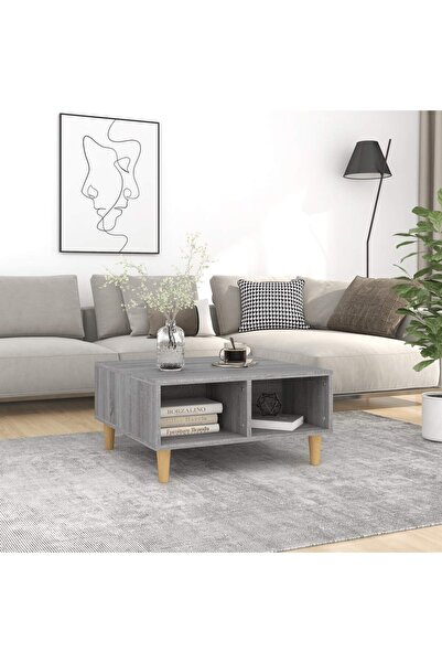 Concept Τραπεζάκι σαλονιού, γκρι sonoma, 60x60x30 εκ., μοριοσανίδα