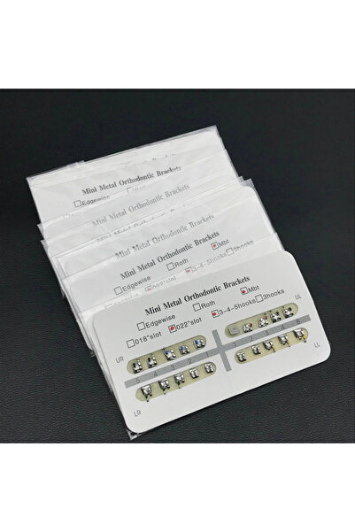 Choice6 خطافات ميني إم بي تي 345، عبوة من 10 قطع، دعامات تقويم أسنان معدنية، ...