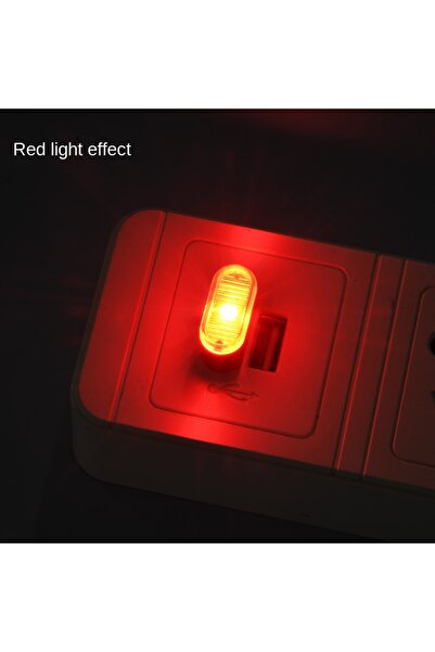 Choice1 مصباح ليلي صغير LED يعمل بمنفذ USB، 5 قطع، أحمر، 5 قطع/عبوة، مصباح لل...