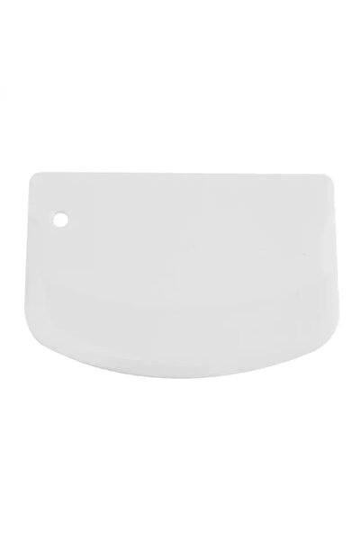 Choice White Dough Scraper Good Temperature Resistance Silicone Material Cutt...