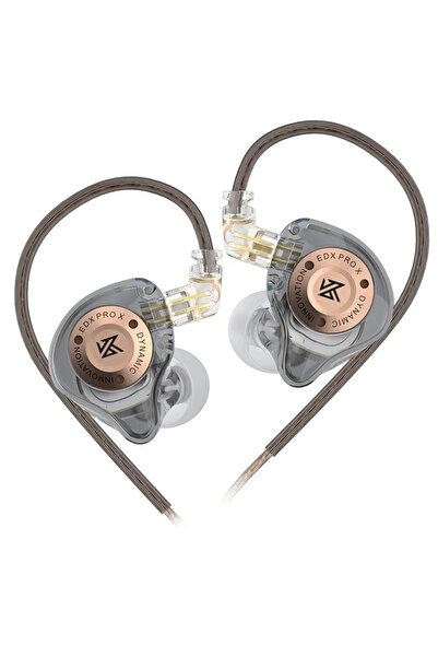 Choice6 سماعات أذن رياضية بدون ميكروفون KZ EDX PRO X Dynamic Drive رمادية الل...