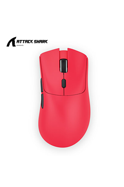 Choice ماوس R1 الأحمر اللاسلكي خفيف من نوع R1 Attack Shark، بدقة 18000 نقطة ف...