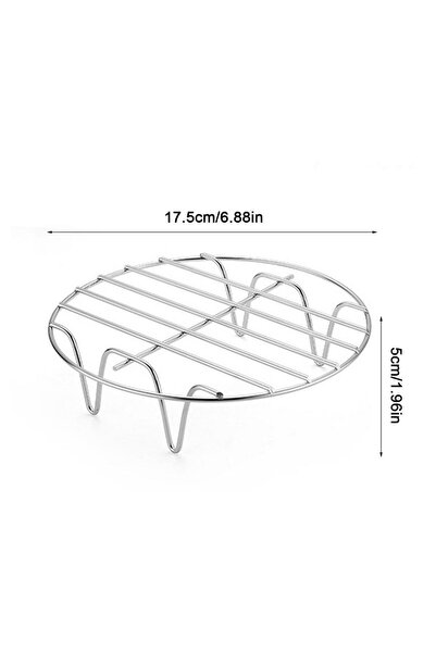 Choice1 7 inch Stainless Steel Round Cooking Rack 6/7/8 Inches Oven & Air Fry...