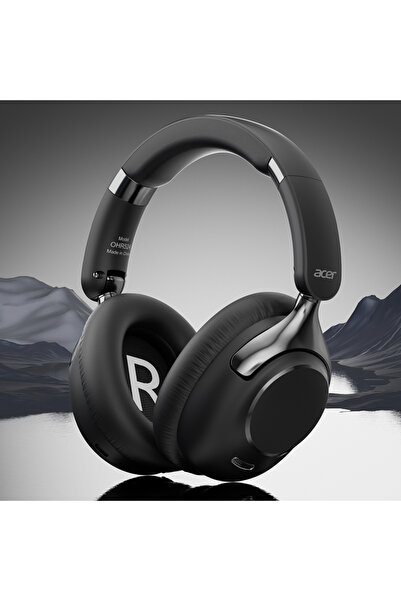 Choice سماعات رأس لاسلكية بلوتوث Acer OHR524 ANC سوداء اللون، صوت محيطي 360 د...