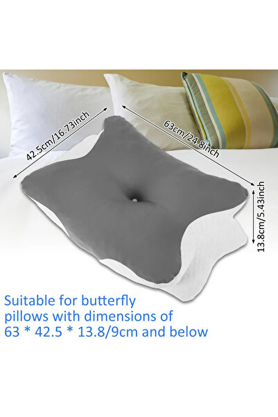 Choice Style 2 Memory Foam Cervical Pillowcase Butterfly Shaped Neck Pillows ...