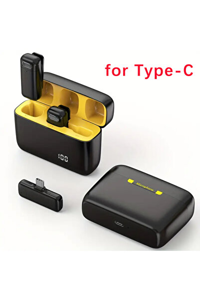 Choice ميكروفون بلوتوث محمول من النوع C، ميكروفون لاسلكي K6، ميكروفون طية صدر...