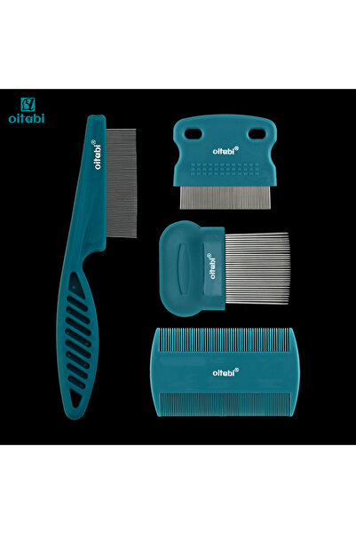 Choice3 مجموعة من 4 قطع من أمشاط Oitabi لإزالة البراغيث، 3/4/5/6 قطع، بأسنان ...