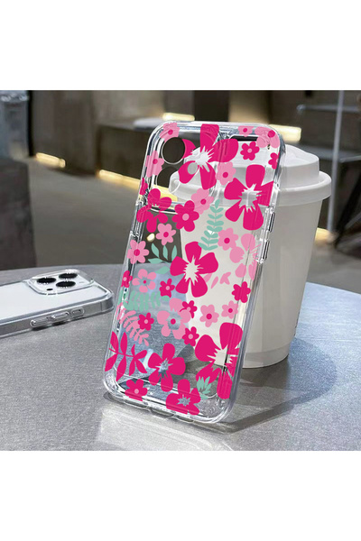 Choice8 غلاف هاتف شفاف بتصميم زهرة لهاتف iPhone 13 JW09، متوافق مع iPhone 17 ...