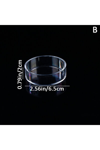 Choice3 B علب تغذية أحواض السمك، مصنوعة من أكريليك الشفاف، دائرية ومربعة، تحت...