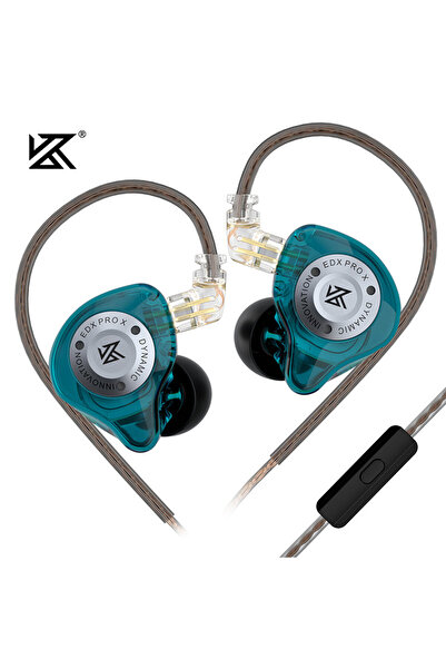 Choice3 green with mic KZ EDX Pro X in Ear Earphone,Single Dynamic Driver HiF...