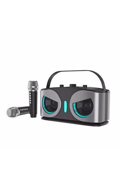 Choice1 مكبر صوت لاسلكي محمول بتقنية بلوتوث مع ميكروفون ومضخم صوت جهير، أسود ...