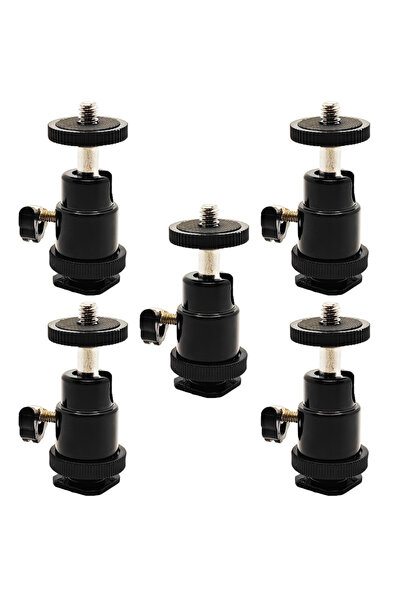 choice2 5 قطع من حوامل الأحذية الساخنة للكاميرا مقاس 1/4 بوصة، قابلة للدوران ...